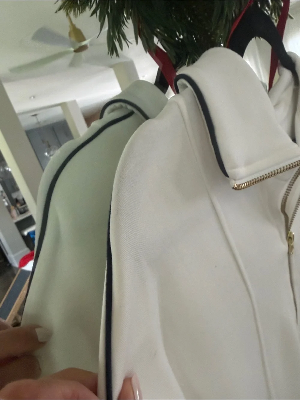 Varley White Half-Zip Cowl Sweatshirt - Picture 4 of 5